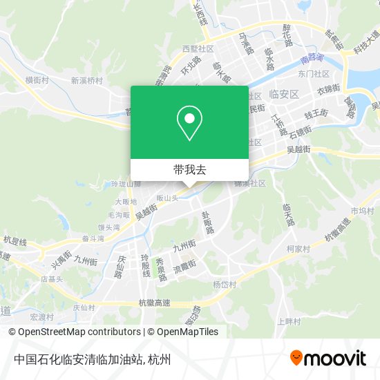 中国石化临安清临加油站地图