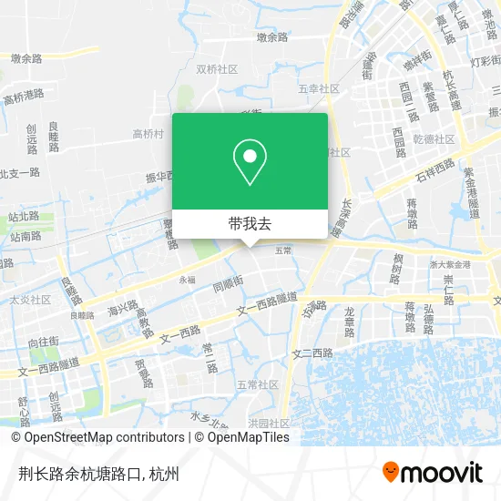 荆长路余杭塘路口地图
