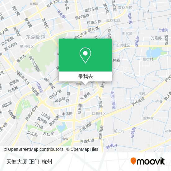 天健大厦-正门地图