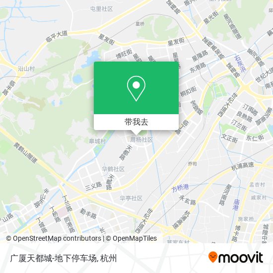 广厦天都城-地下停车场地图