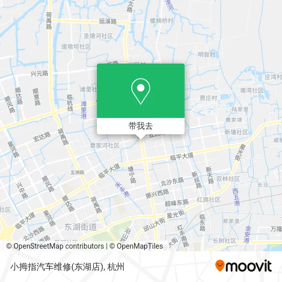 小拇指汽车维修(东湖店)地图