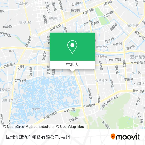杭州海熙汽车租赁有限公司地图