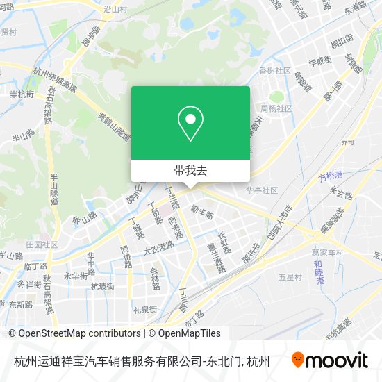 杭州运通祥宝汽车销售服务有限公司-东北门地图