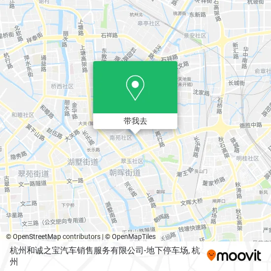杭州和诚之宝汽车销售服务有限公司-地下停车场地图