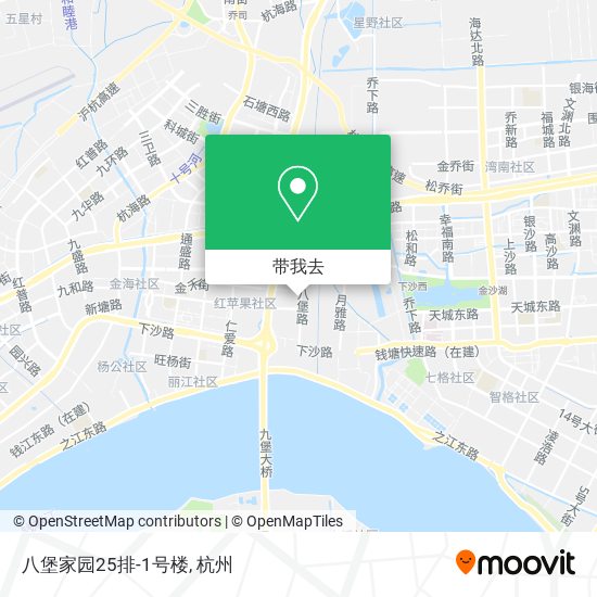 八堡家园25排-1号楼地图