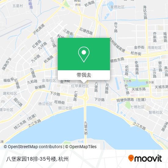 八堡家园18排-35号楼地图