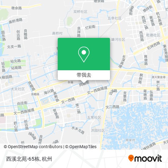 西溪北苑-65栋地图