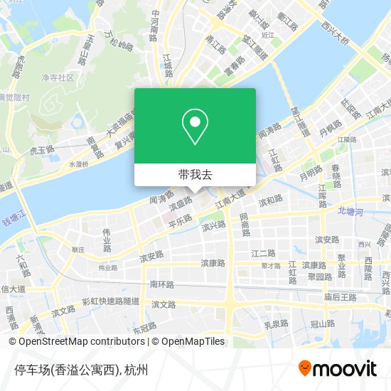 停车场(香溢公寓西)地图