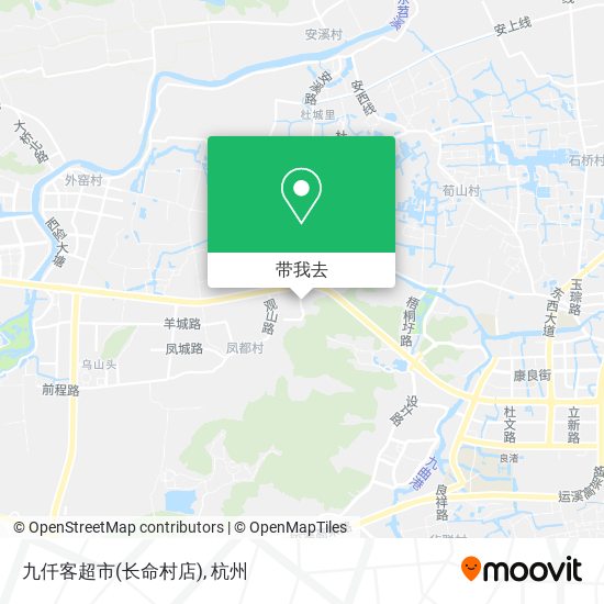 九仟客超市(长命村店)地图