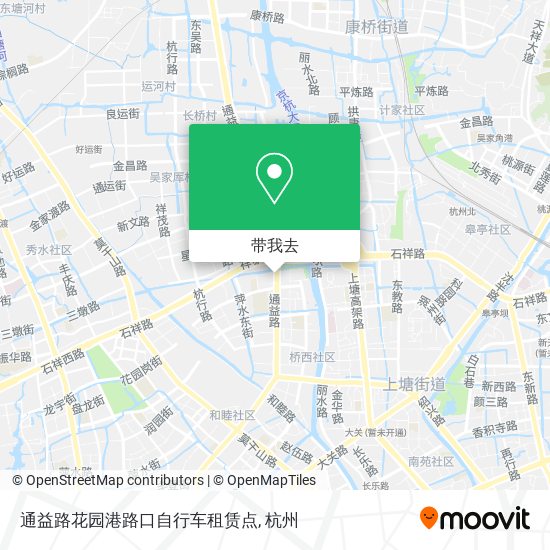 通益路花园港路口自行车租赁点地图