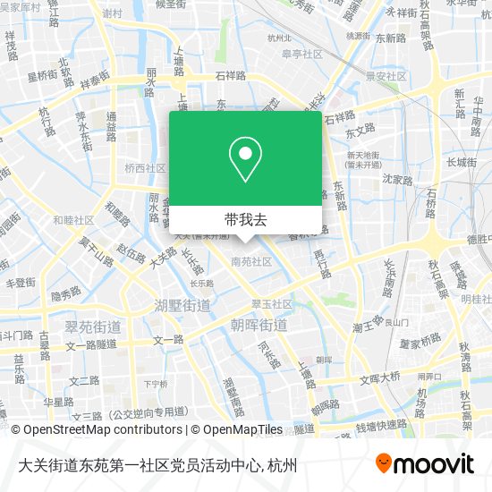 大关街道东苑第一社区党员活动中心地图