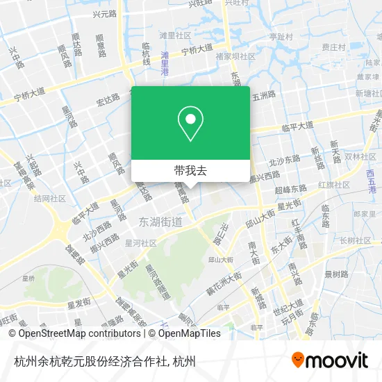 杭州余杭乾元股份经济合作社地图