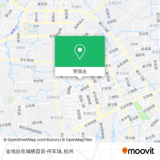 金地自在城栖霞居-停车场地图