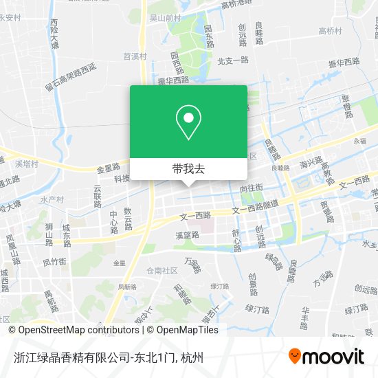 浙江绿晶香精有限公司-东北1门地图