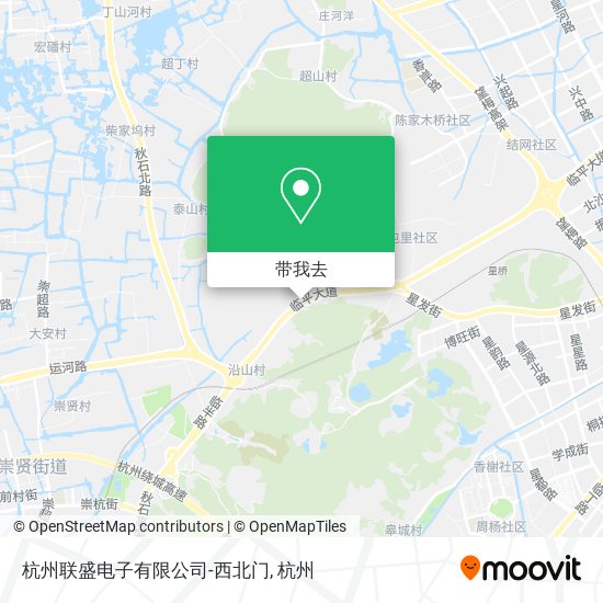 杭州联盛电子有限公司-西北门地图