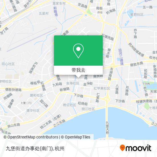 九堡街道办事处(南门)地图