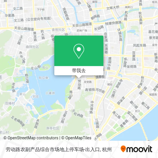 劳动路农副产品综合市场地上停车场-出入口地图