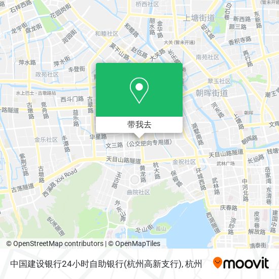 中国建设银行24小时自助银行(杭州高新支行)地图