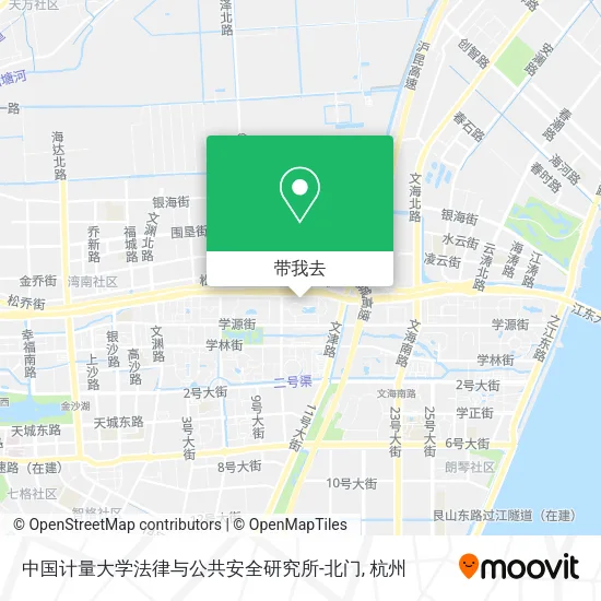 中国计量大学法律与公共安全研究所-北门地图