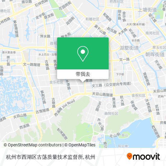 杭州市西湖区古荡质量技术监督所地图