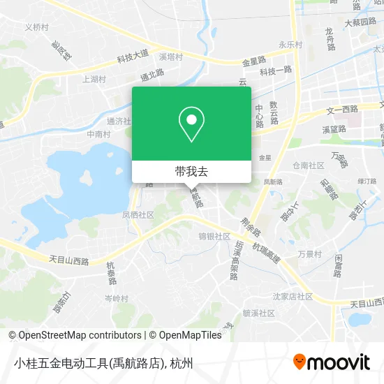 小桂五金电动工具(禹航路店)地图