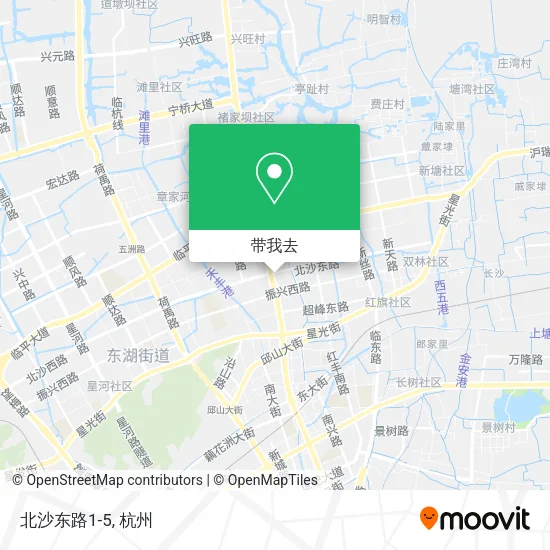 北沙东路1-5地图