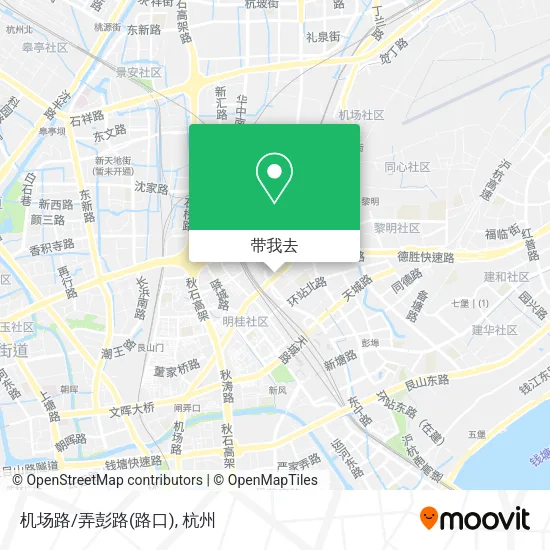 机场路/弄彭路(路口)地图