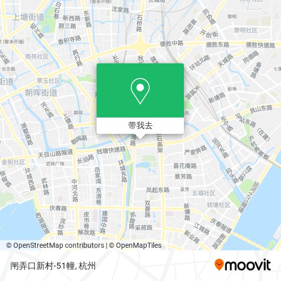 闸弄口新村-51幢地图