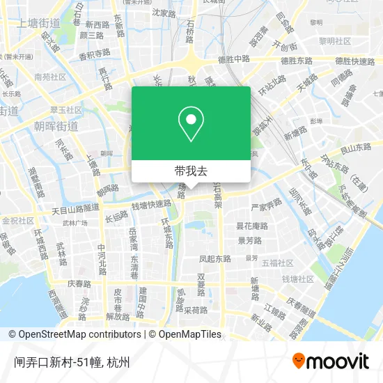 闸弄口新村-51幢地图