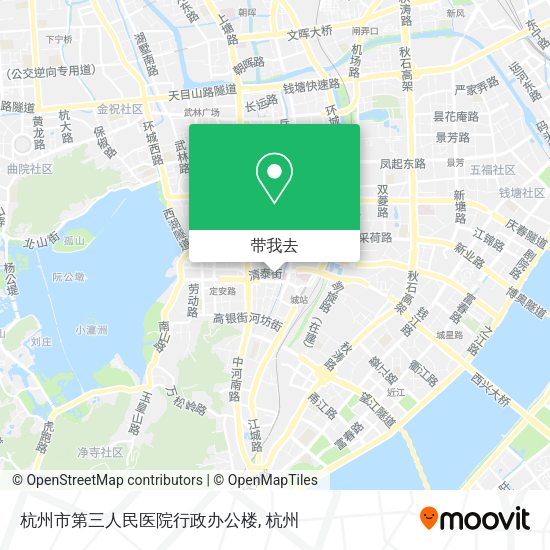 杭州市第三人民医院行政办公楼地图