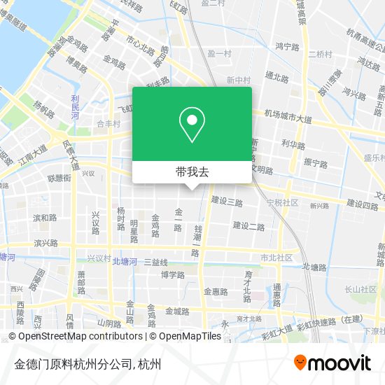 金德门原料杭州分公司地图