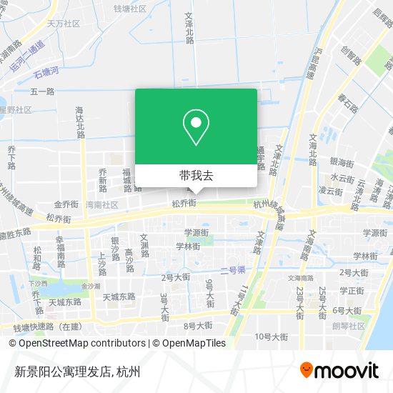 新景阳公寓理发店地图