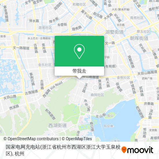 国家电网充电站(浙江省杭州市西湖区浙江大学玉泉校区)地图