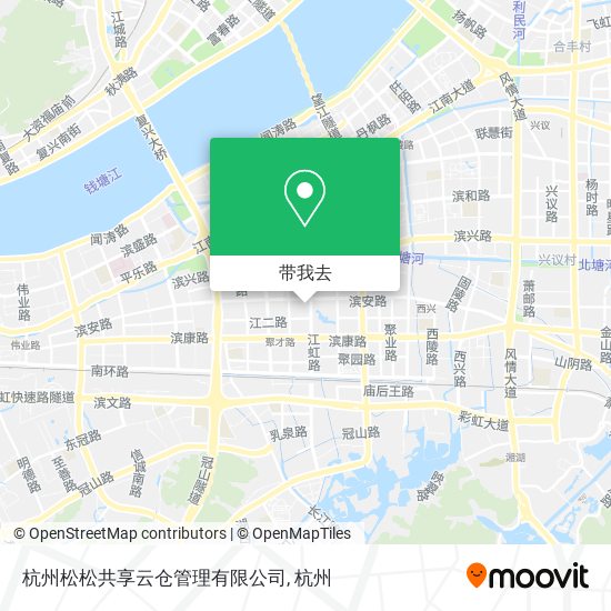 杭州松松共享云仓管理有限公司地图