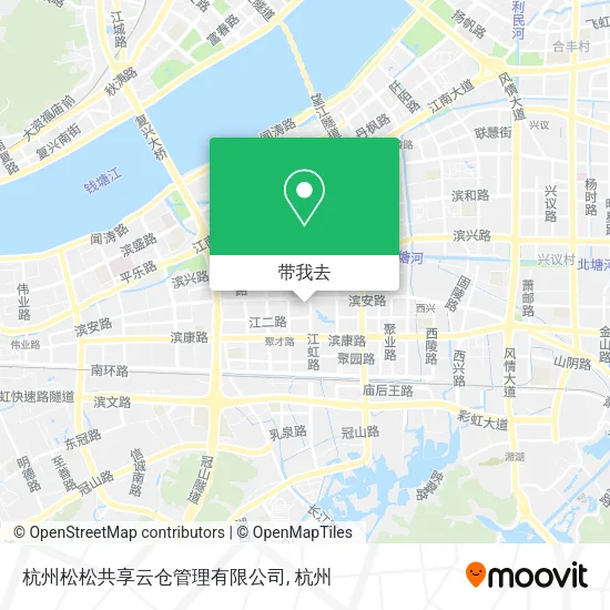 杭州松松共享云仓管理有限公司地图