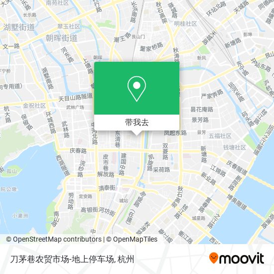 刀茅巷农贸市场-地上停车场地图