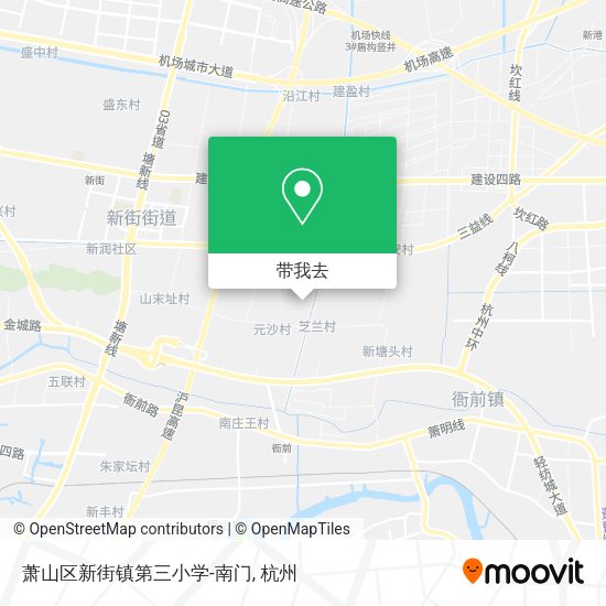 萧山区新街镇第三小学-南门地图