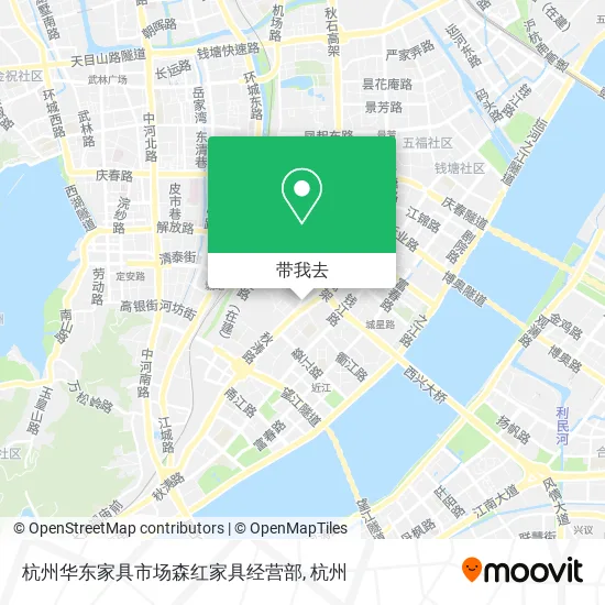 杭州华东家具市场森红家具经营部地图