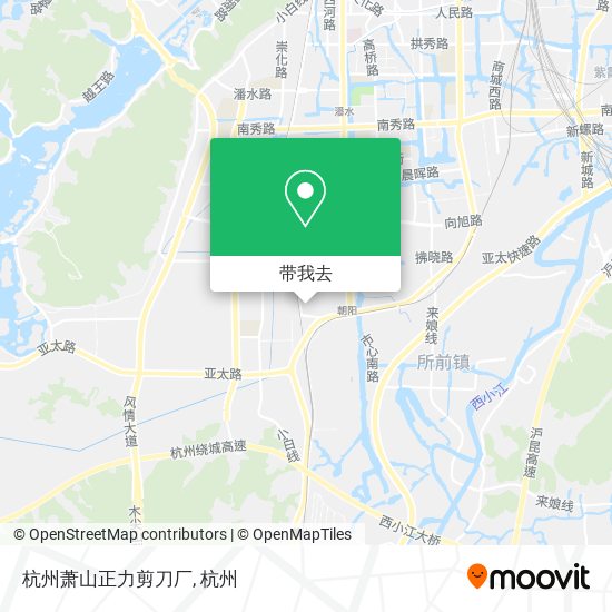 杭州萧山正力剪刀厂地图