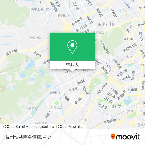 杭州快栈商务酒店地图