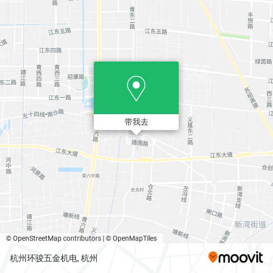 杭州环骏五金机电地图