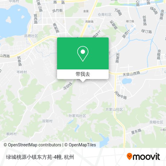 绿城桃源小镇东方苑-4幢地图