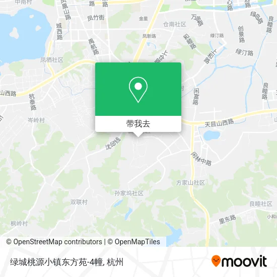 绿城桃源小镇东方苑-4幢地图