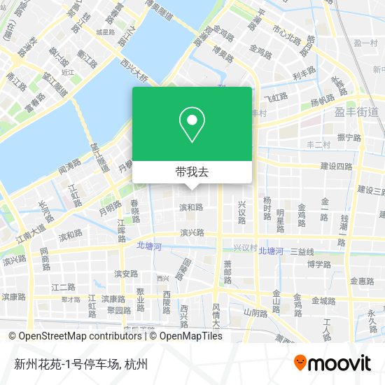 新州花苑-1号停车场地图