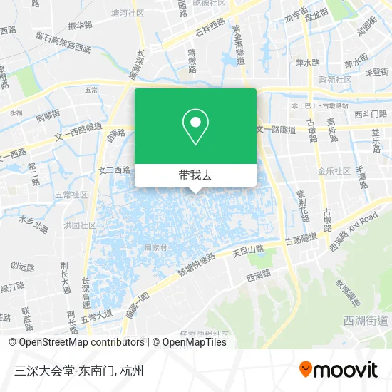 三深大会堂-东南门地图