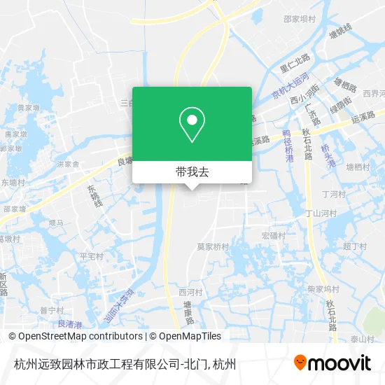 杭州远致园林市政工程有限公司-北门地图