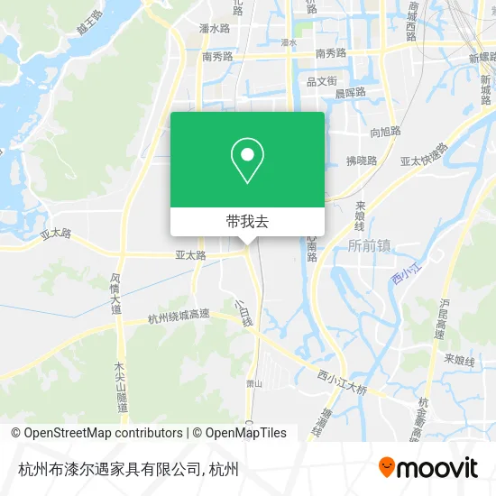 杭州布漆尔遇家具有限公司地图