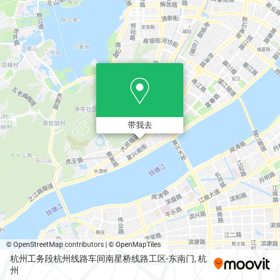 杭州工务段杭州线路车间南星桥线路工区-东南门地图