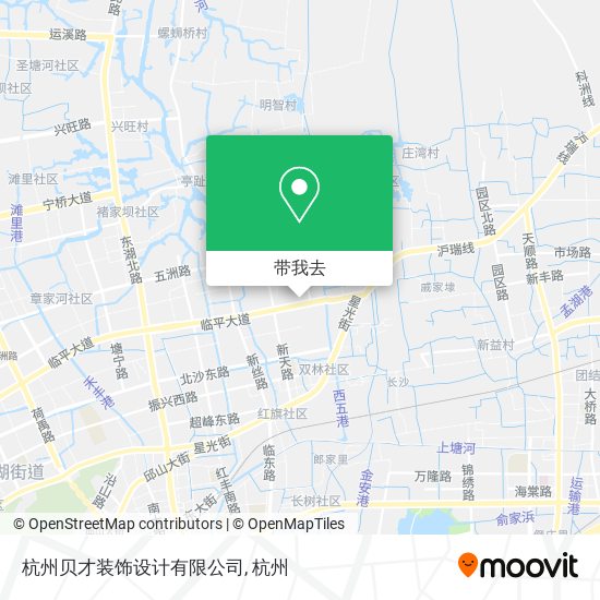 杭州贝才装饰设计有限公司地图