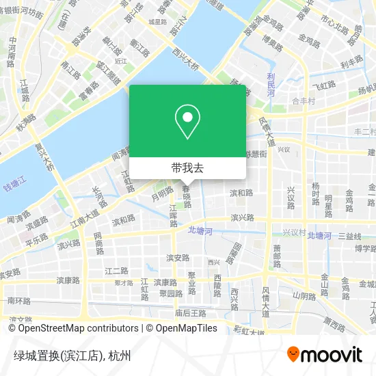 绿城置换(滨江店)地图